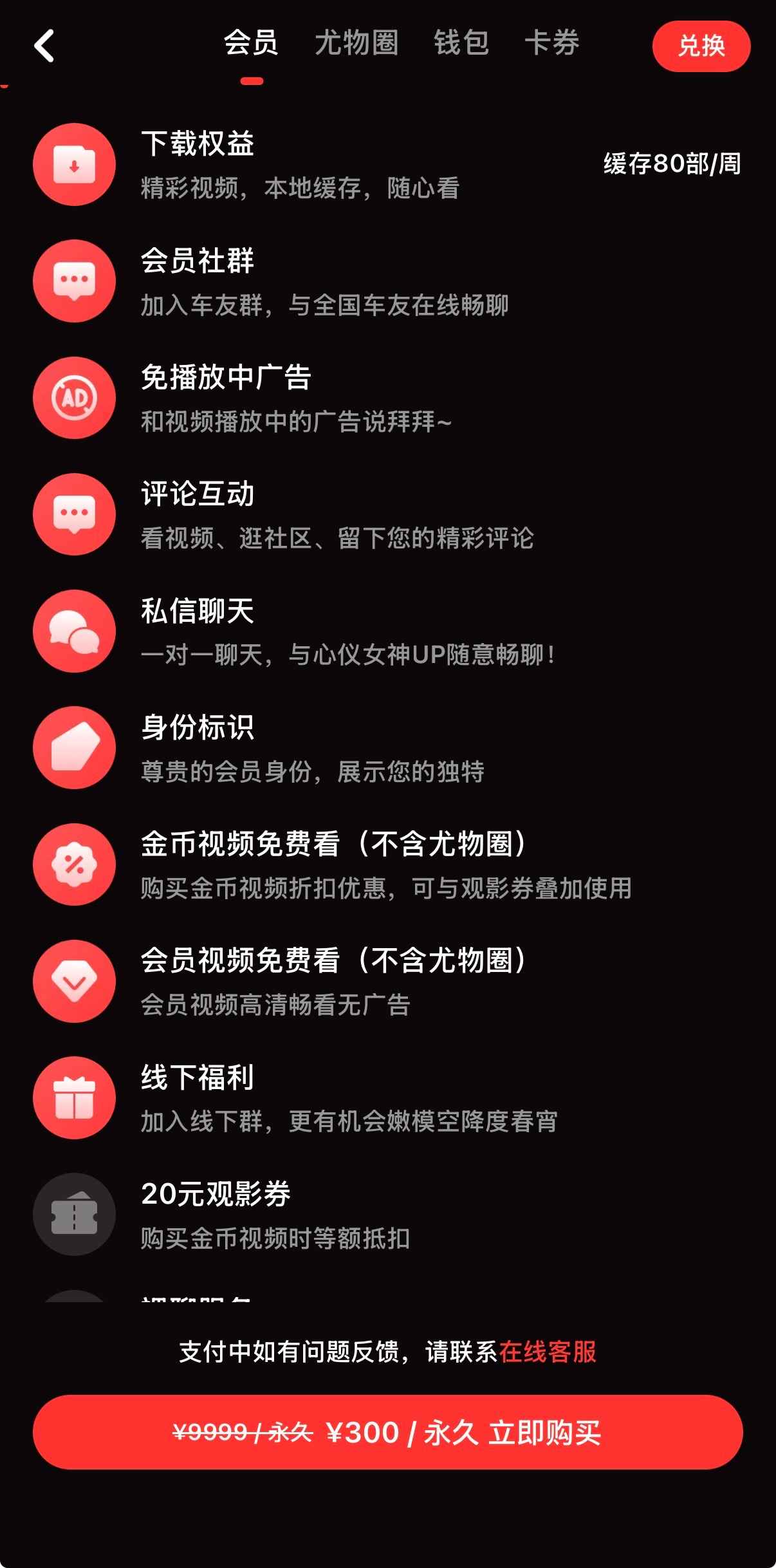 糖心Vlog会员300元套餐示意图